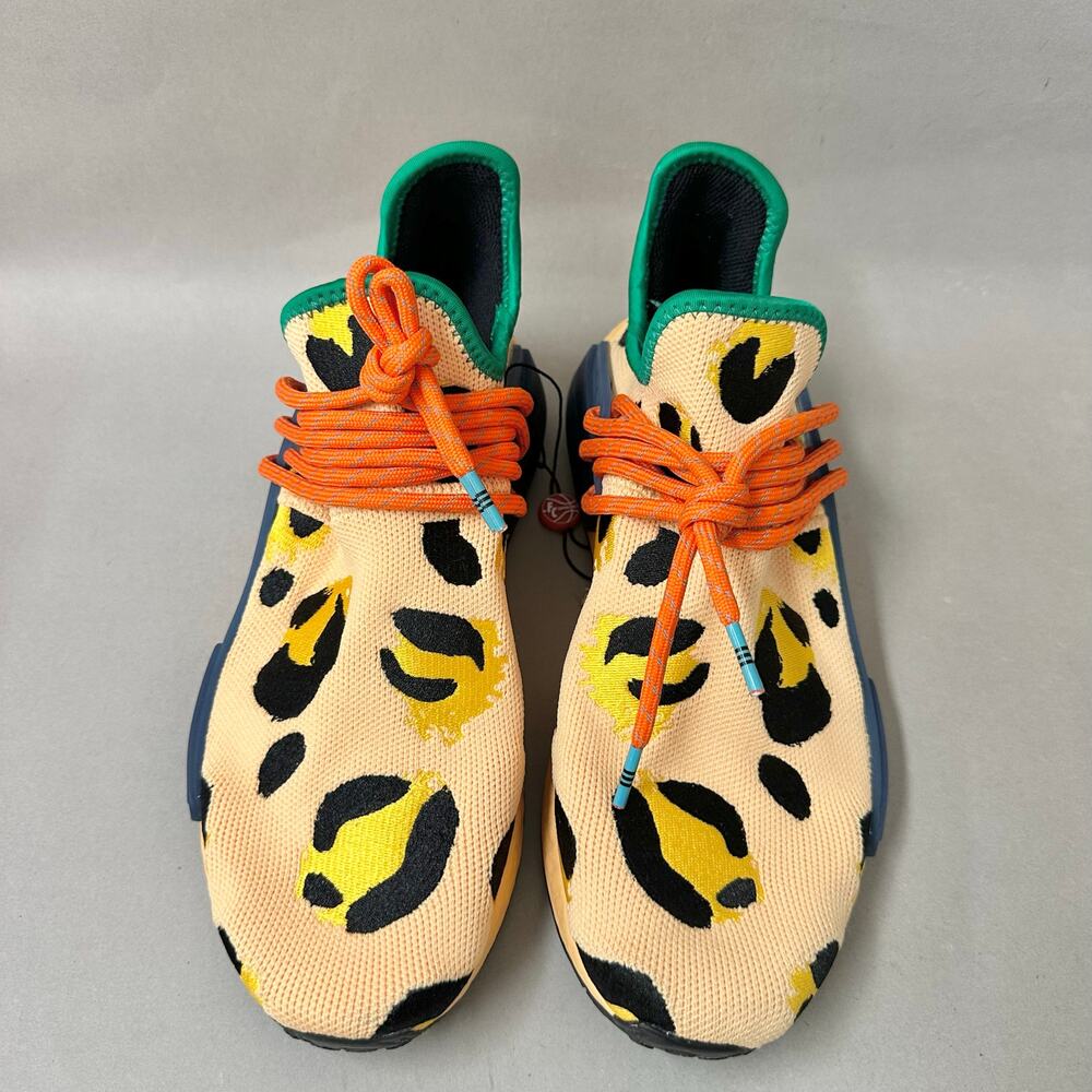 adidas x‎ Pharrell Hu NMD Sneakers in Animal Print Amber Mens US Size 9 - Picture 3 of 16